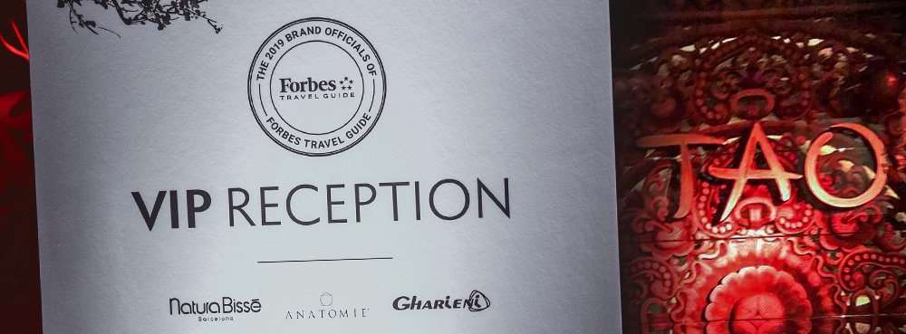 "VIP Reception at TAO, featuring Gharieni premium spa equipment."